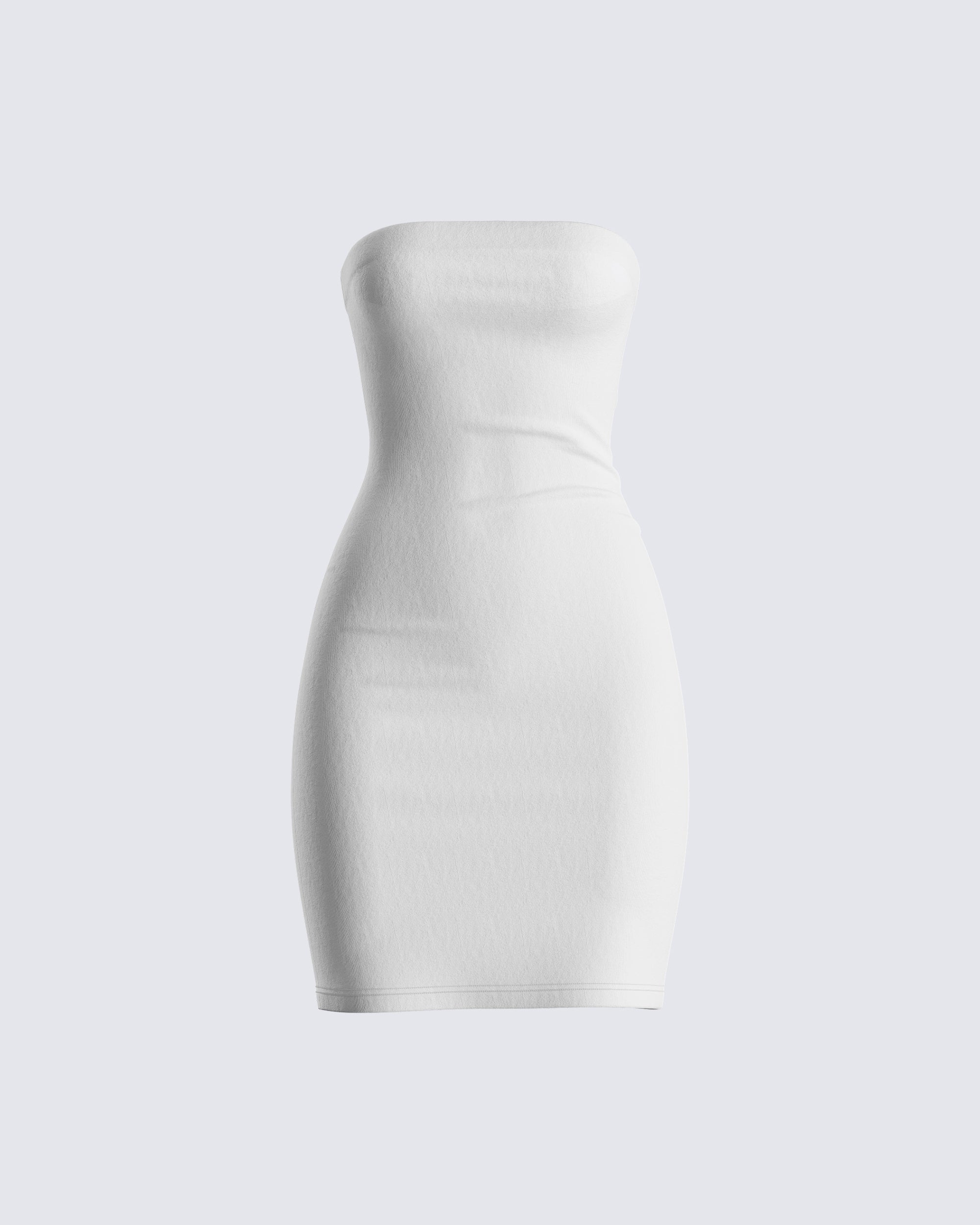 white tube dress